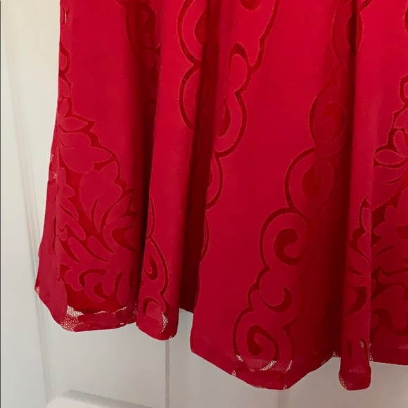 Red Lace Dress - Picture 2 of 3